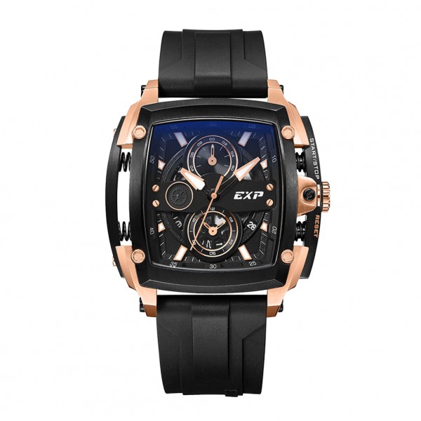 Expedition 3008 Rosegold Black Rubber Chronograph Mid BCRBRBA